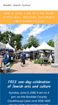 Mobile Screenshot of boulderjewishfestival.org